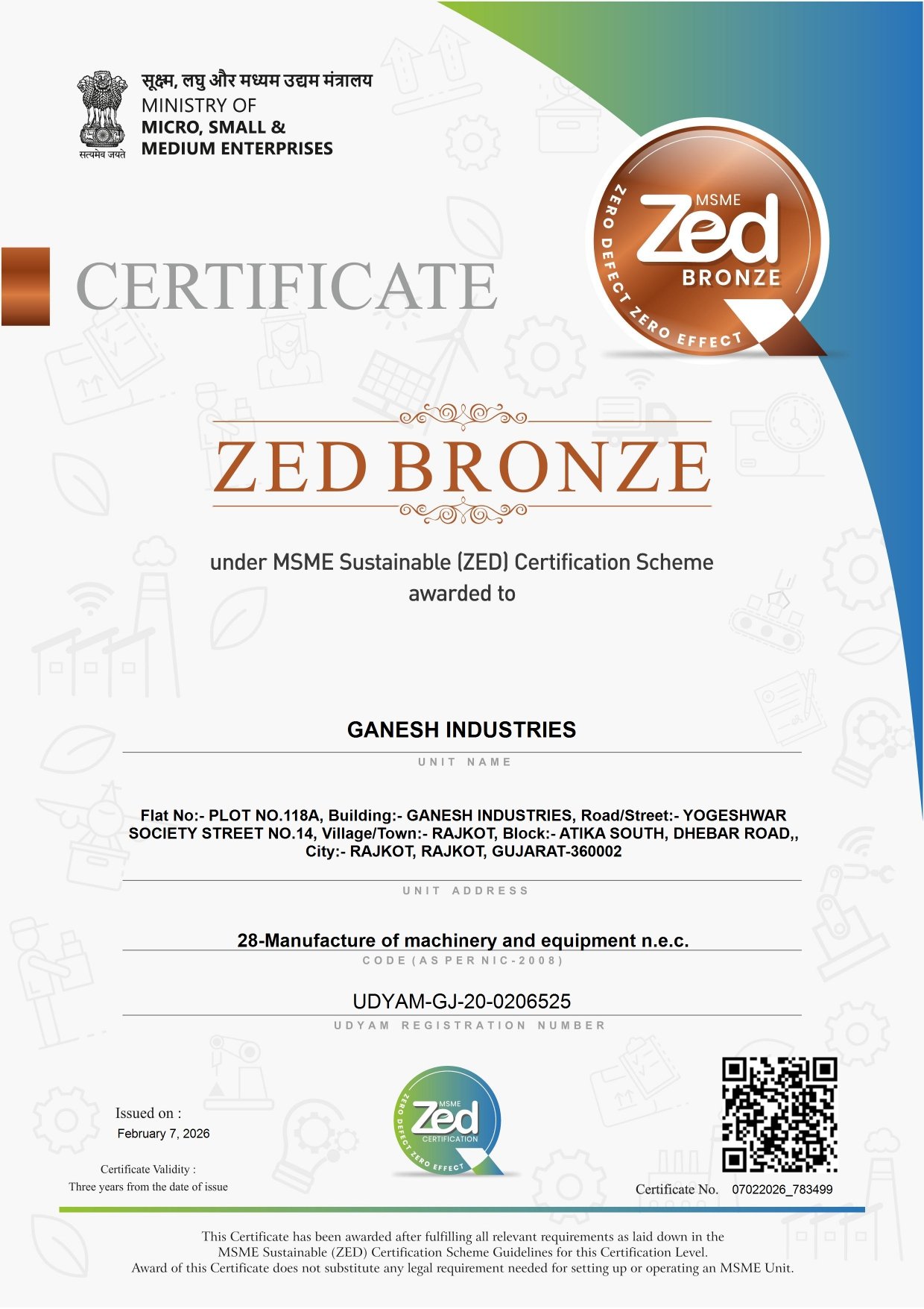Ganesh Industries Zed Bronze